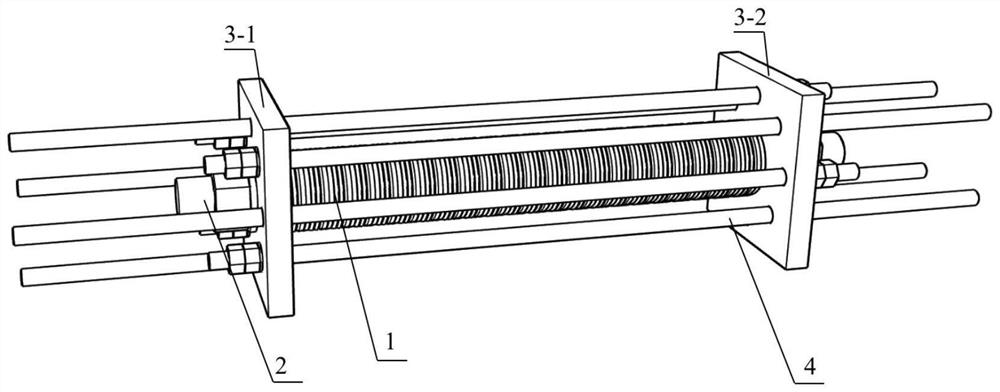 Self-resetting steel support with pre-pressing disc spring and friction damper