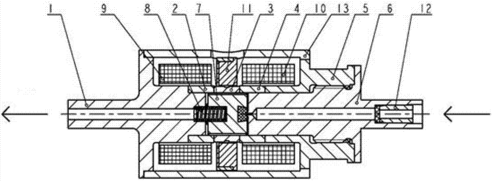 Permanent-magnet type self-locking valve