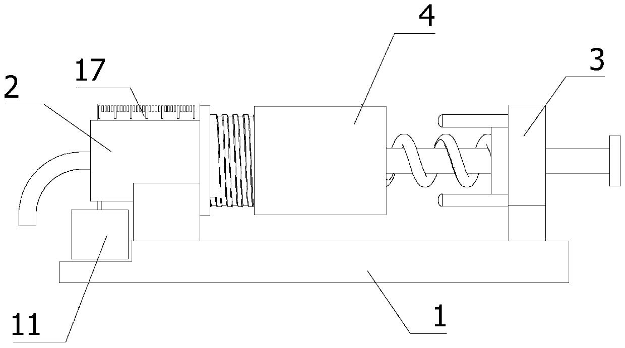 Siphon type liquid medicament accurate quantitative filling device