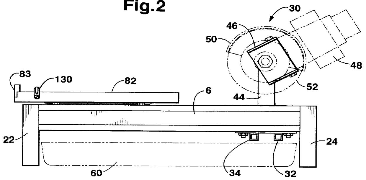 Saw having movable table and saw blade