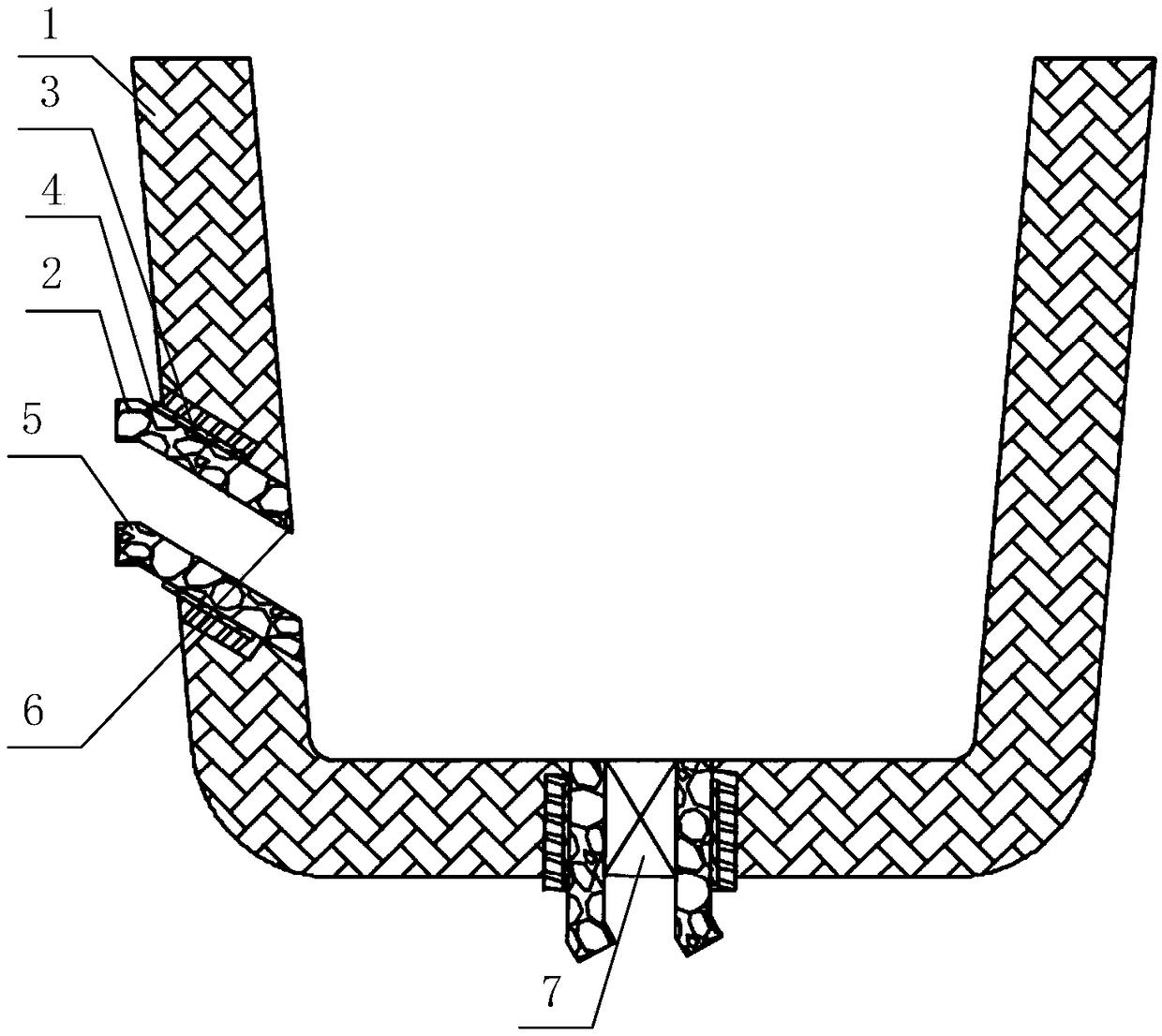 Slag discharge device and plasma furnace