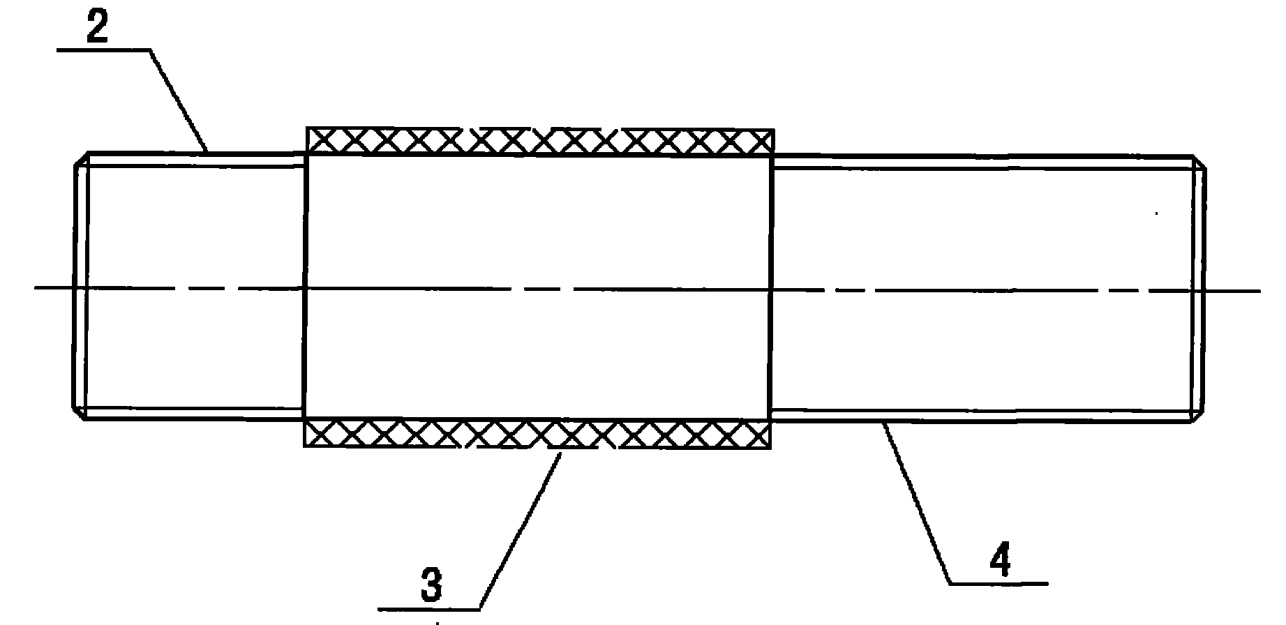 Insulation method for preventing metal screw or bolt from generating magnetic flux leakage linkage circulation