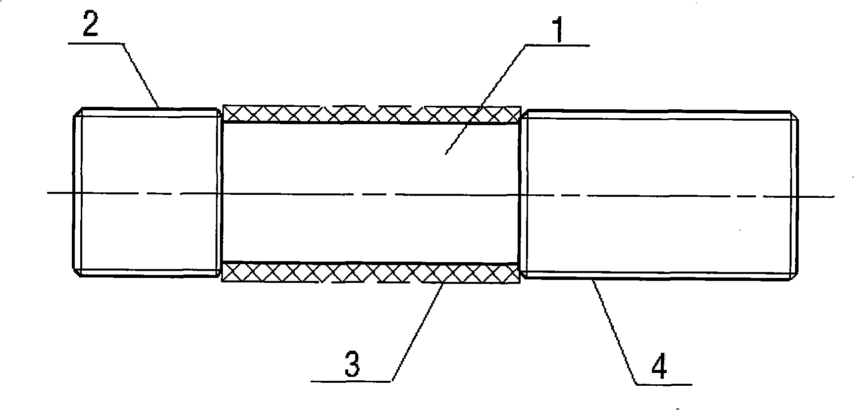 Insulation method for preventing metal screw or bolt from generating magnetic flux leakage linkage circulation