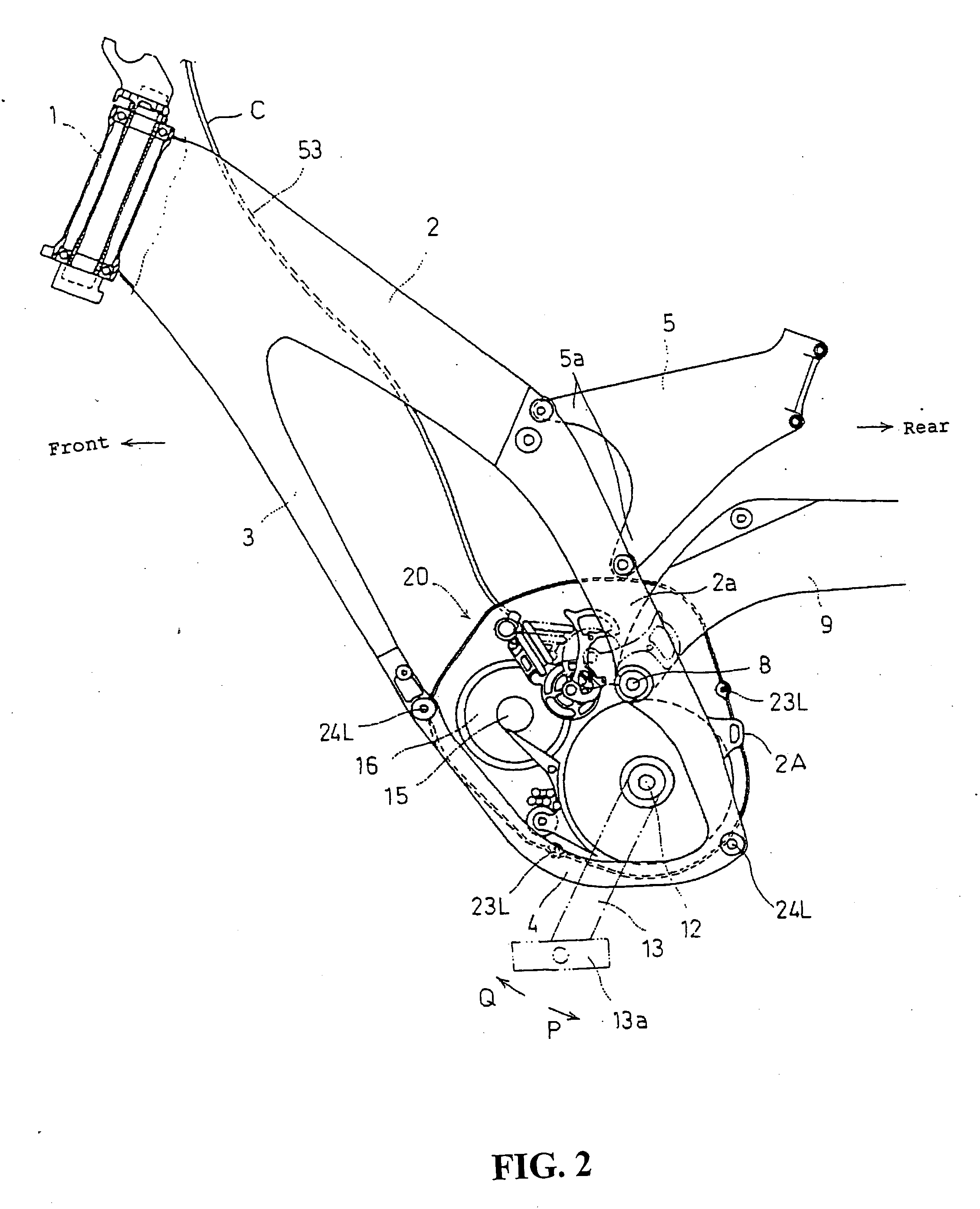 Arrangement structure of speed-change cable