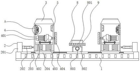 A surface grinding device with temperature control function for the production of aluminum-magnesium-titanium alloy