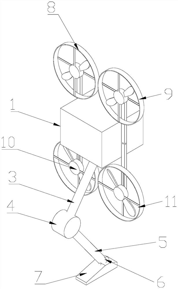 Mechanism and control method of a single-leg robot for wall jumping