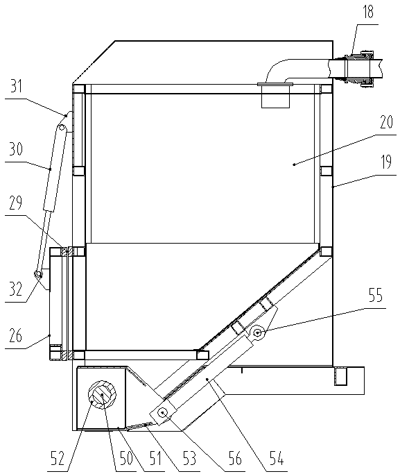 Waste water residue recycle device for road engineering marked line removal vehicle