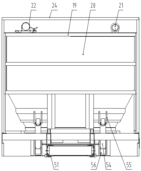 Waste water residue recycle device for road engineering marked line removal vehicle