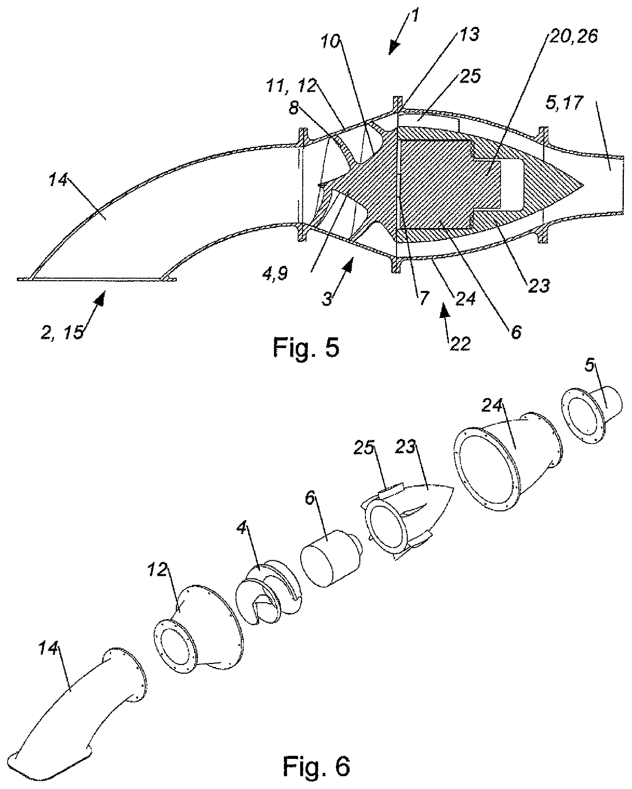 Waterjet propulsion system and watercraft having a waterjet propulsion system