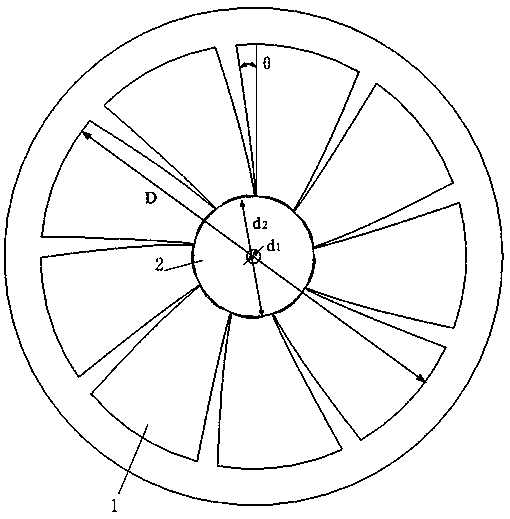 Tidal current energy water turbine runner and its water turbine