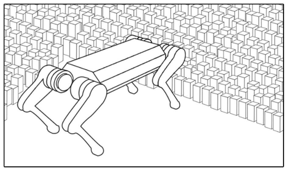 Legged robot motion control method and device based on meta-reinforcement learning and medium