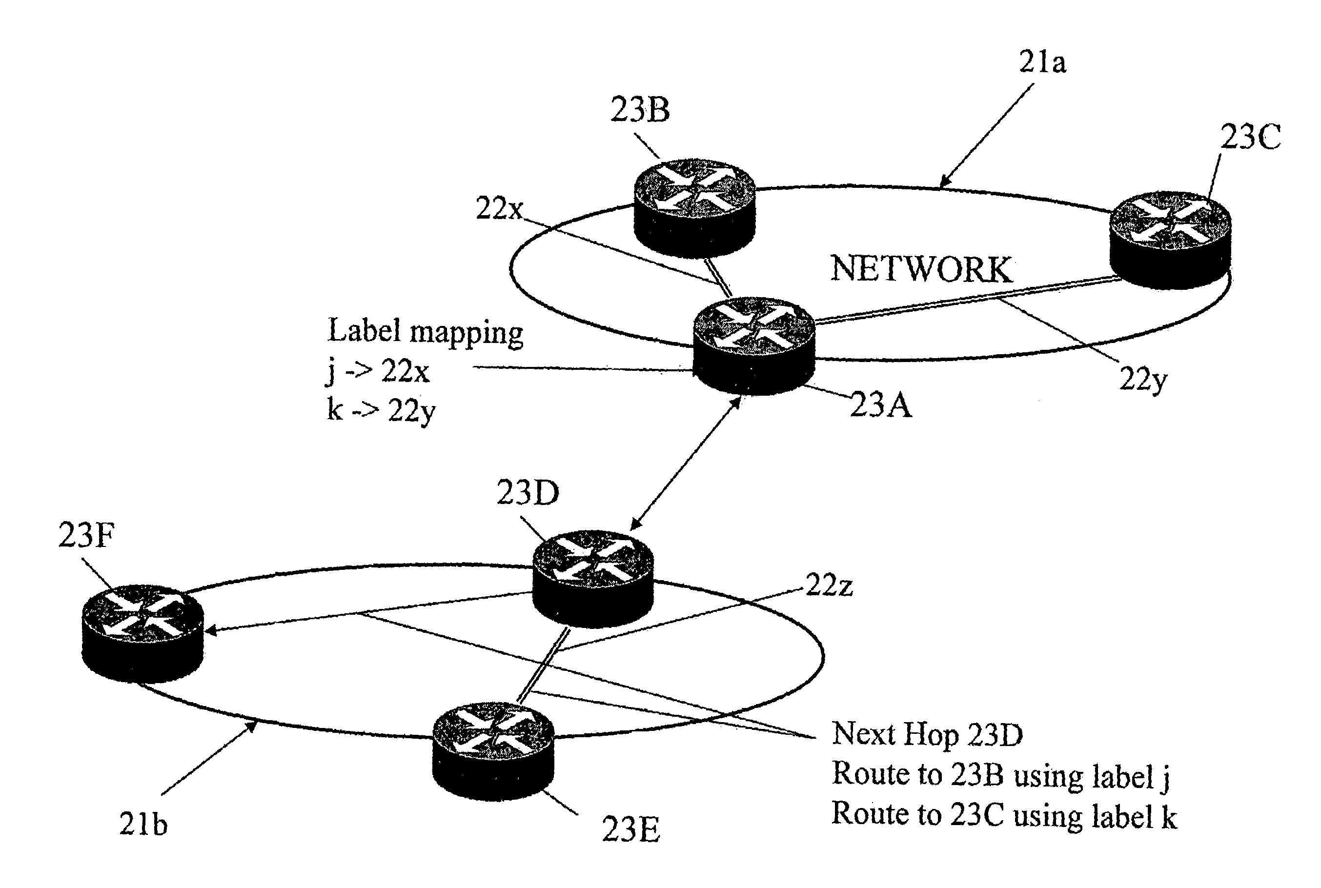 Routing traffic in a communications network