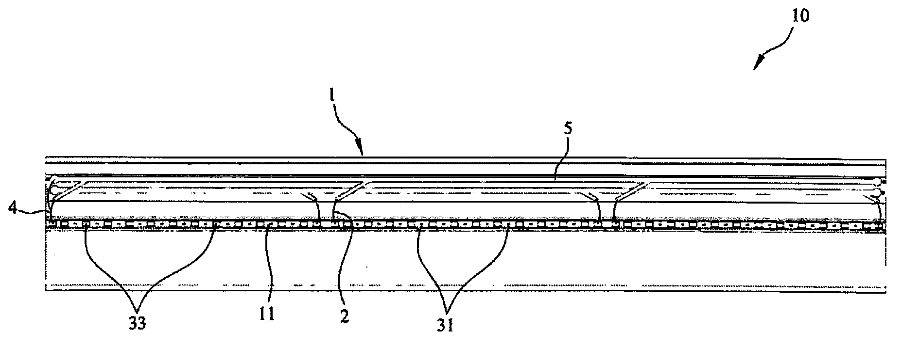 Integration multi-layer type LED lamp tube with bridging unit