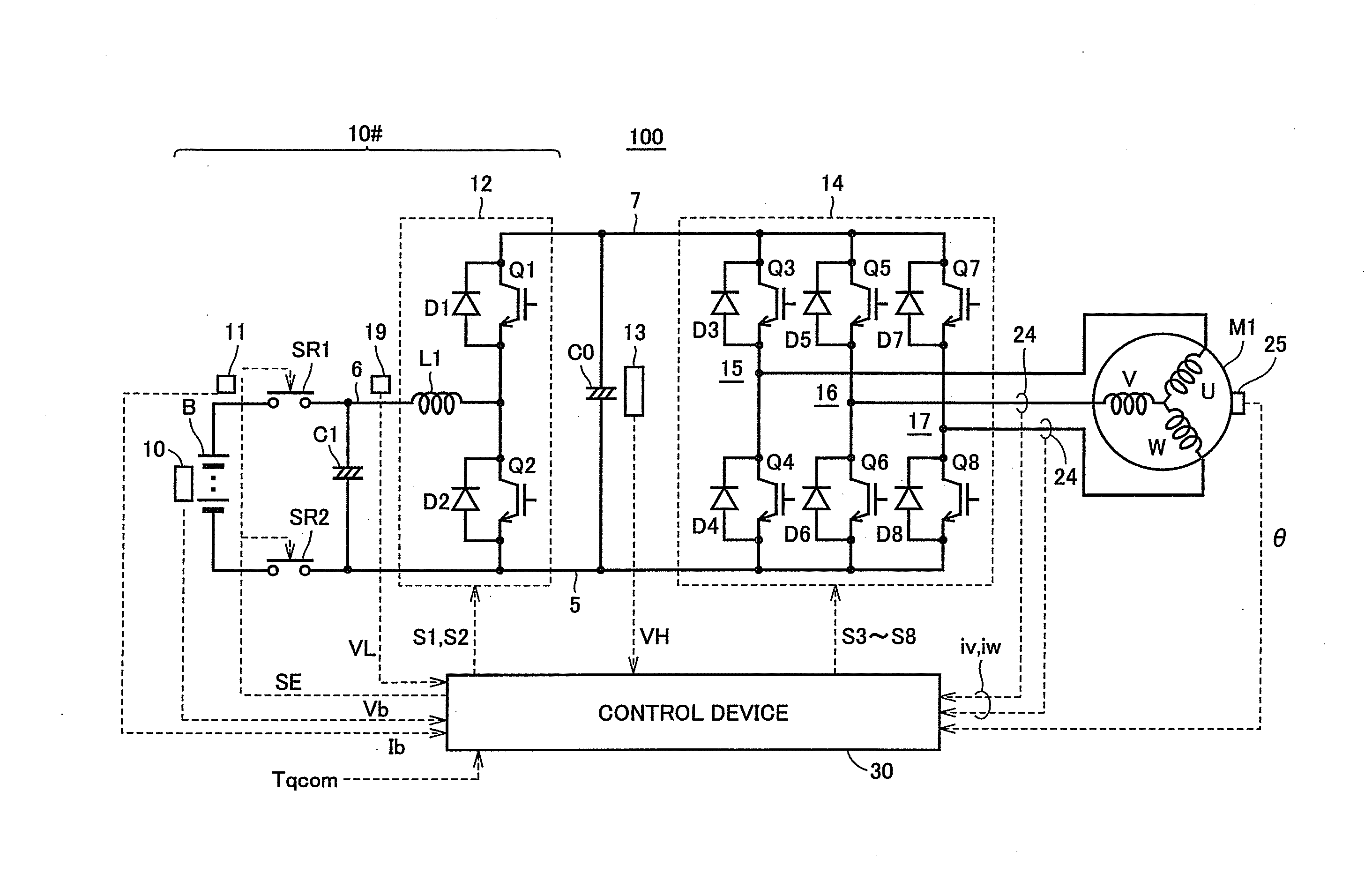 Control system for ac electric motor