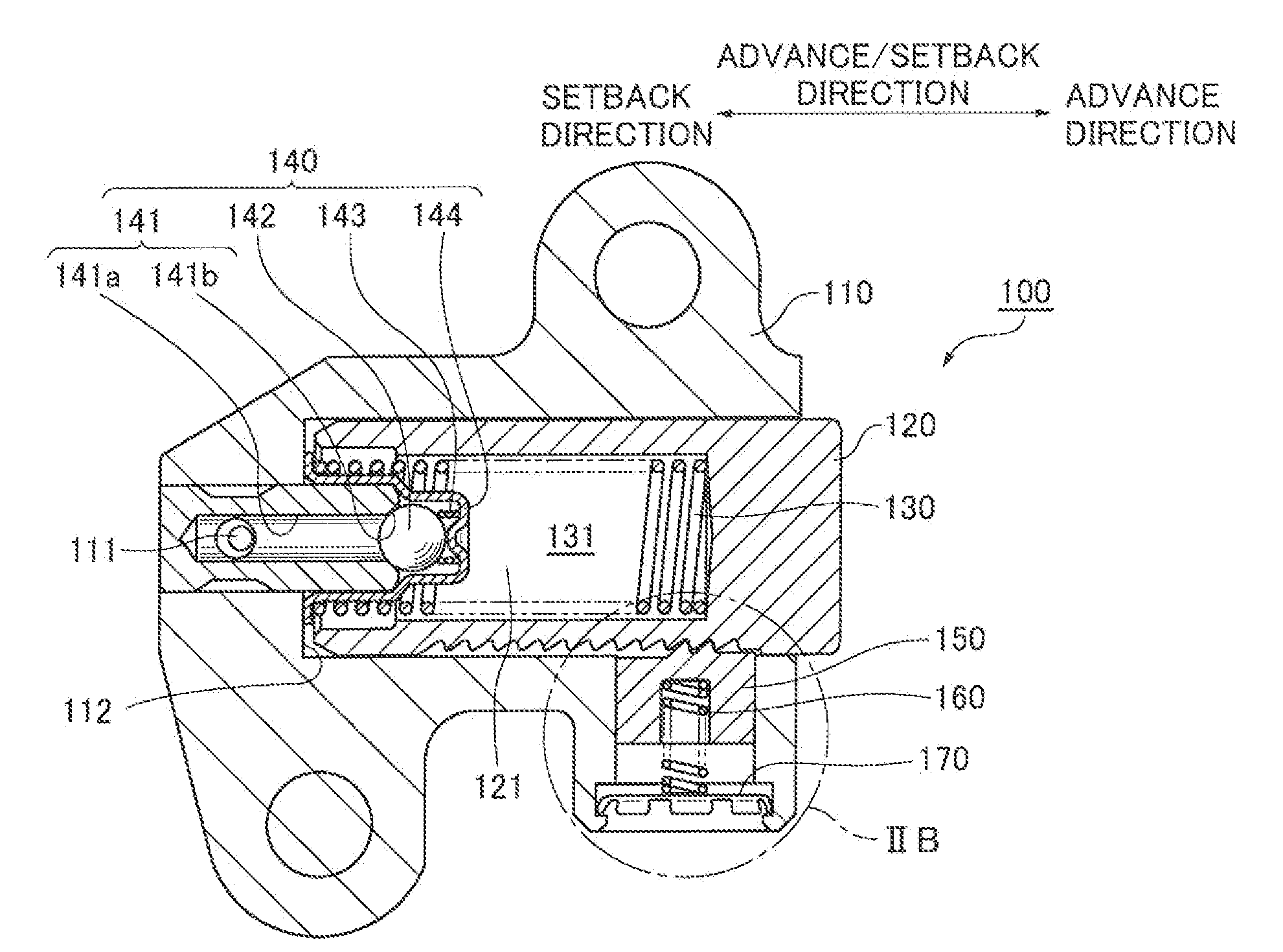 Rachet-Type Tensioner