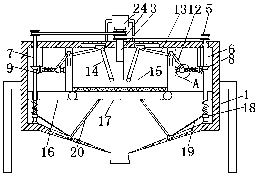 Tablet grinding device conveniently used for pediatric nursing