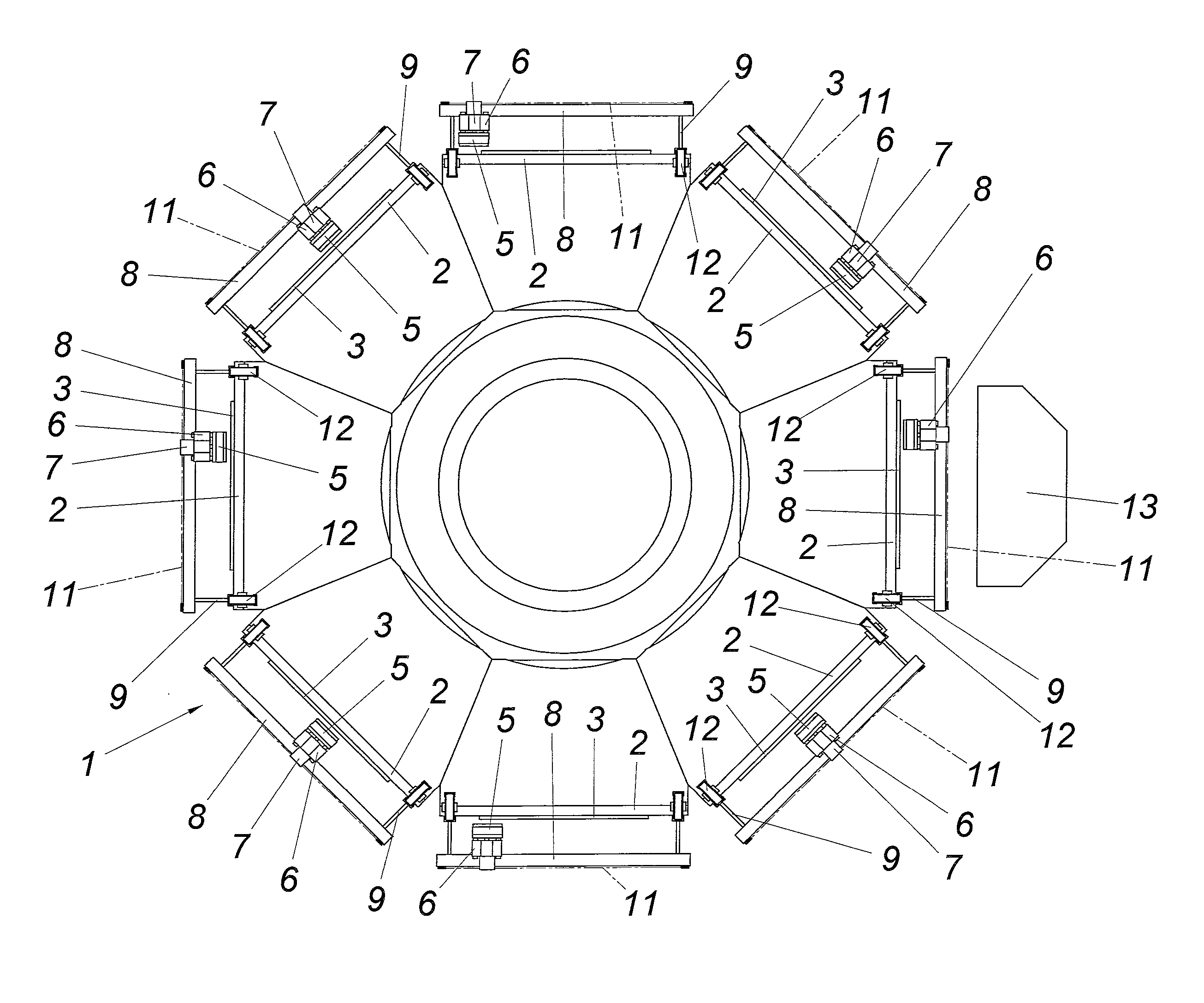 Facility for repairing flaws in pieces of wood