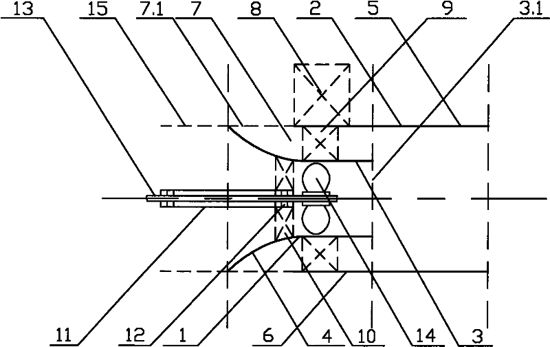 Water jet propulsion body for ships