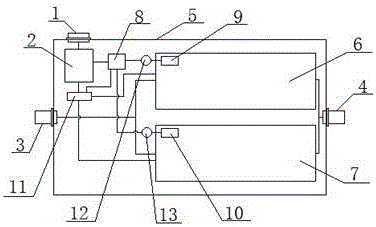 Dual filtering temperature control detection switching signal acquiring device