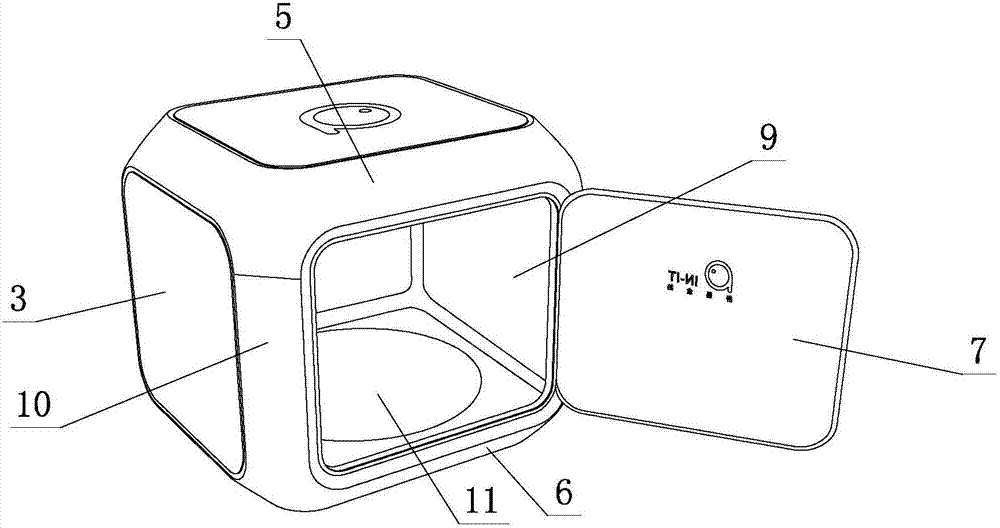 Three-dimensional shooting system of object and shooting method thereof