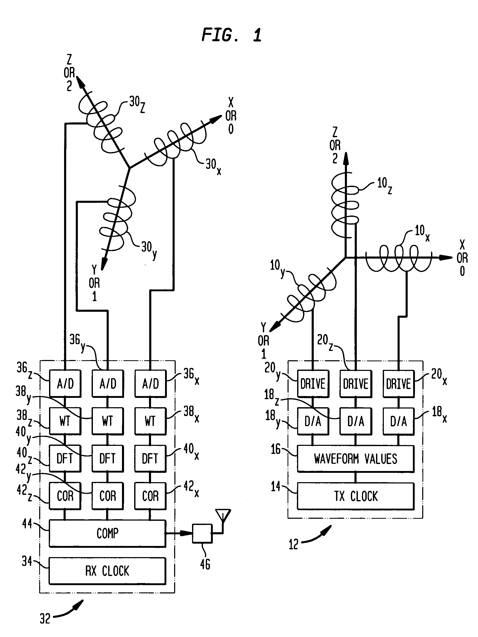 AC magnetic tracking system with phase locking