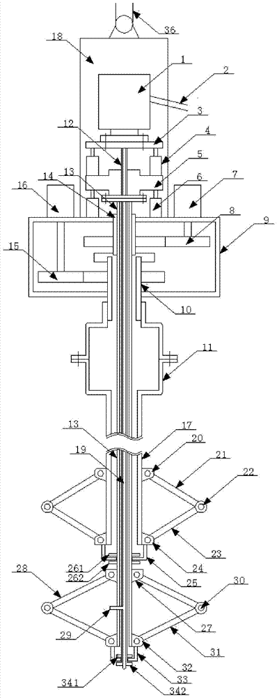 Variable diameter rotary jet mixing pile