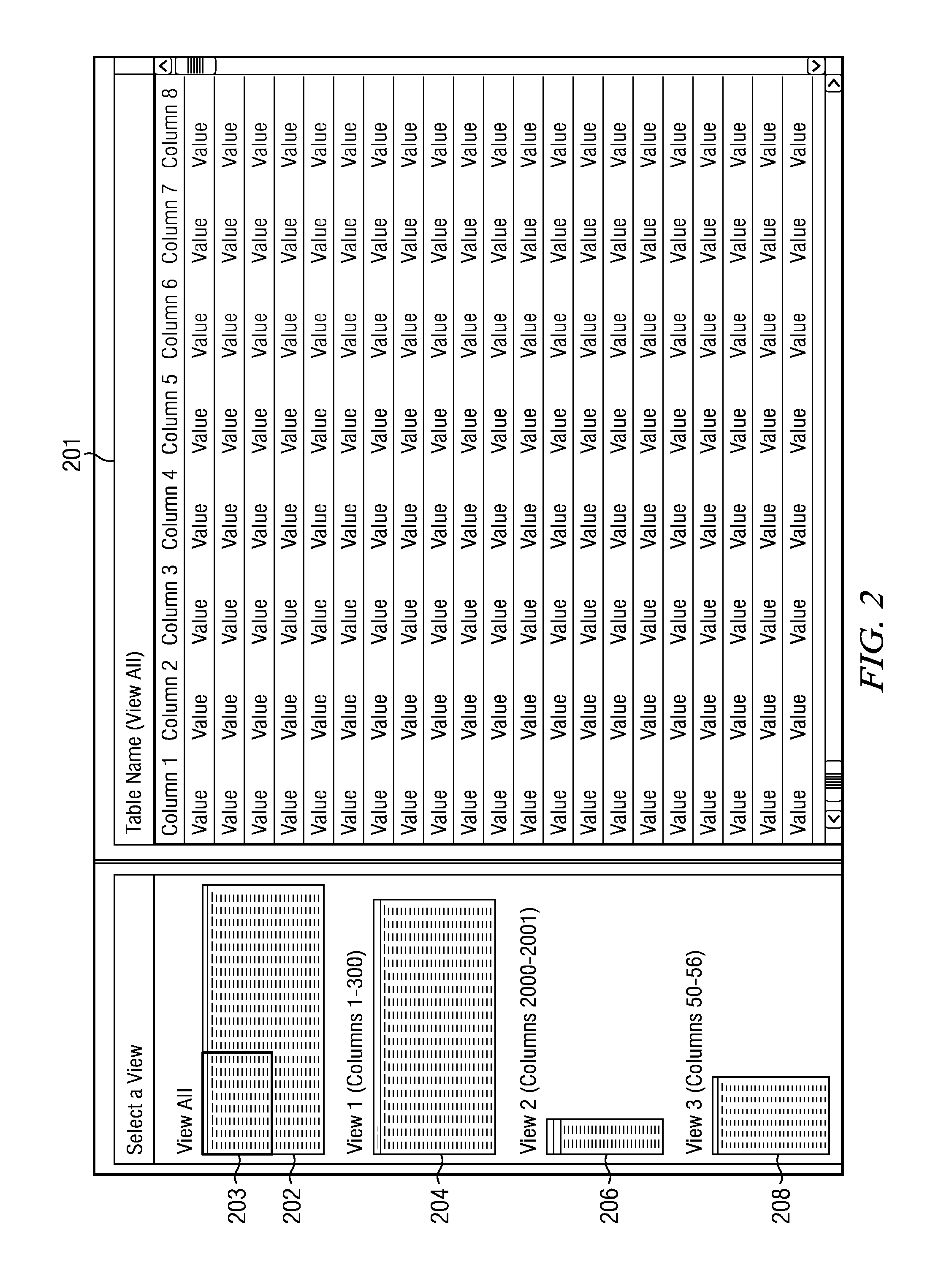 Creating, updating, saving, and propagating customized views of table and grid information