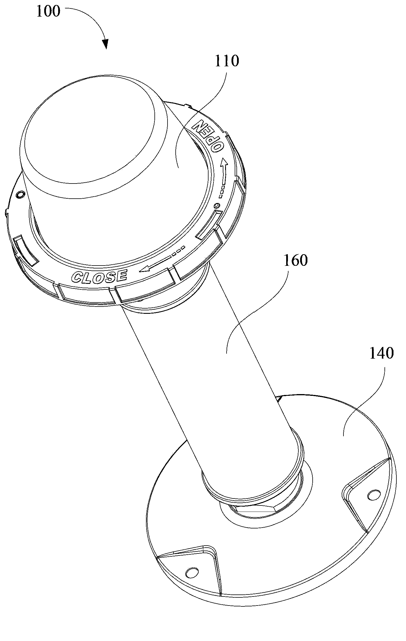 Airport sliding ramp side lamp