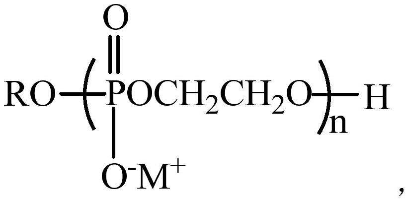 Alkoxy oligopolyethylene phosphate metal salt and its preparation method and application