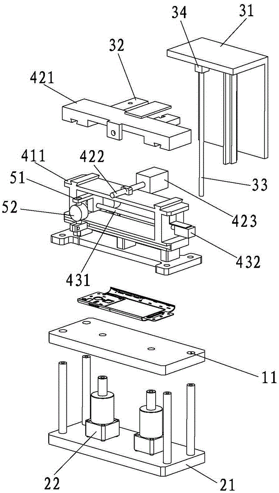 Automatic flatness detection device and test method