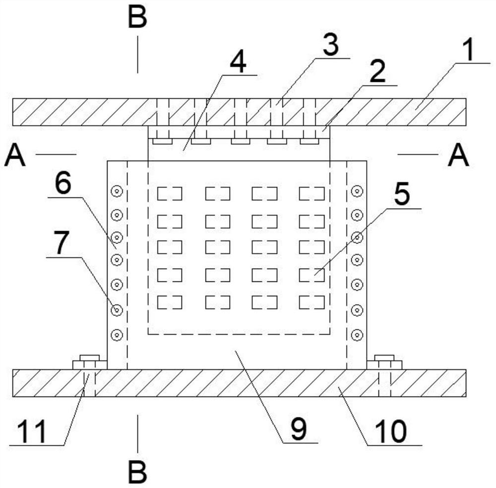 Prefabricated eddy current damping wall