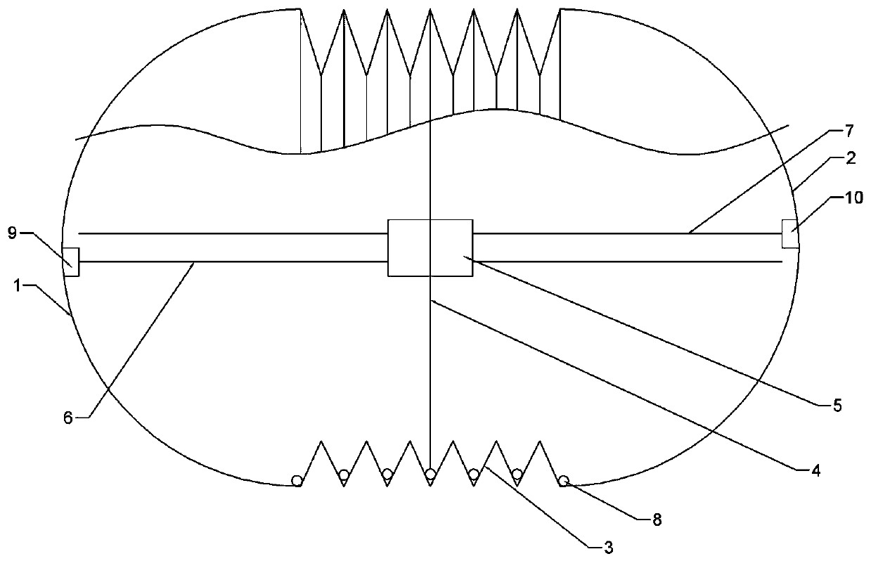 Device for expanding volume, reducing density and increasing buoyancy