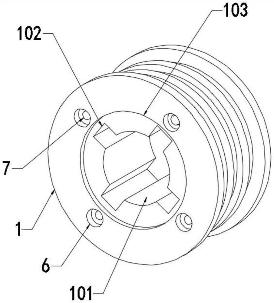 Novel impact-resistant shock-resistant belt pulley