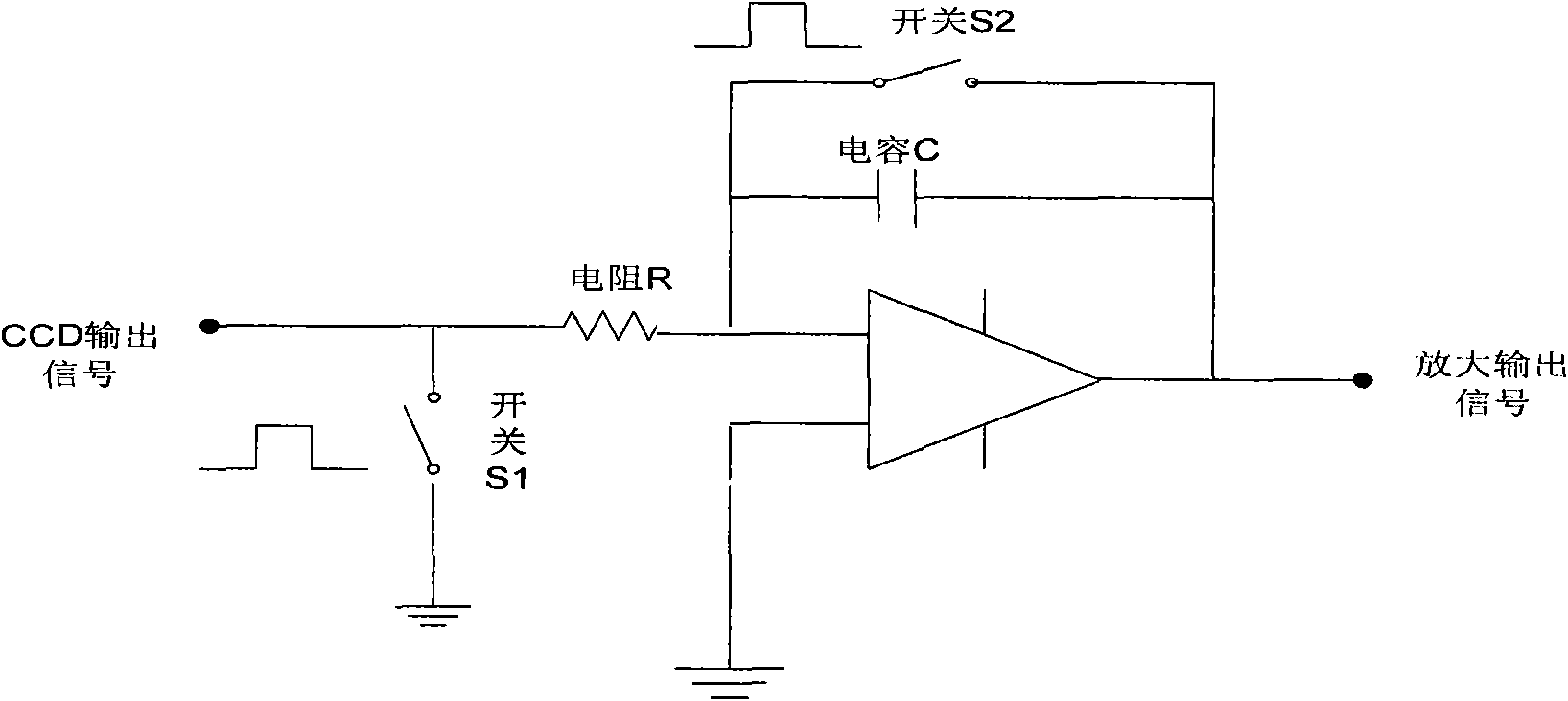 Gain filter circuit applicable to scientific-grade CCDs