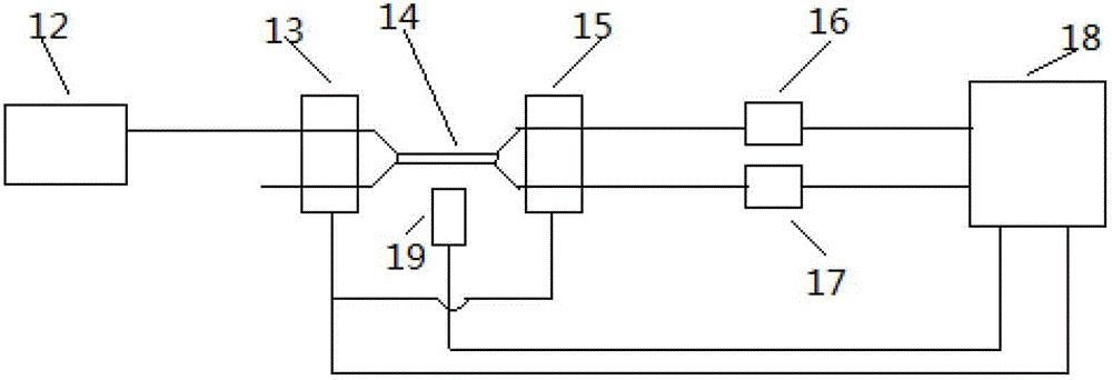 Acoustic frequency detector and acoustic frequency detecting system with multi-mode coupler