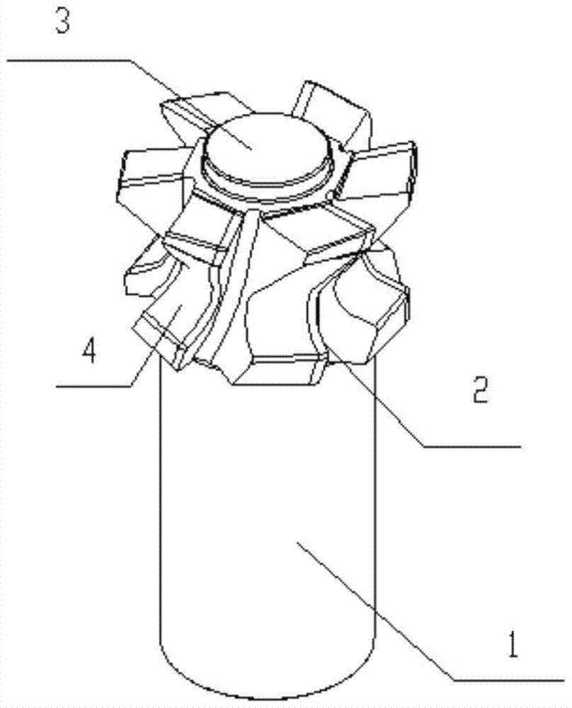 A processing method of blade tenon with asymmetric pressure surface