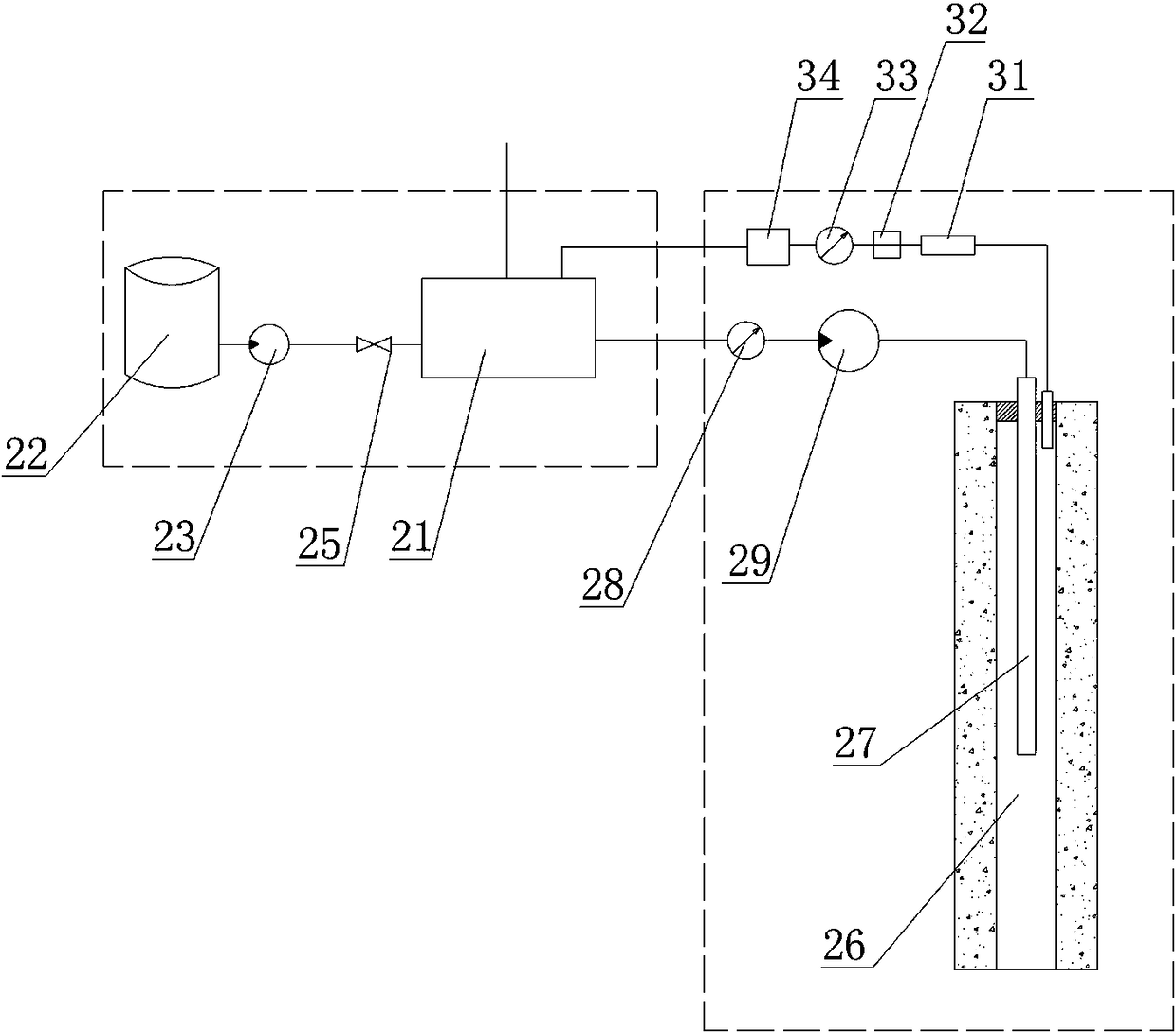 Automatic grouting production system