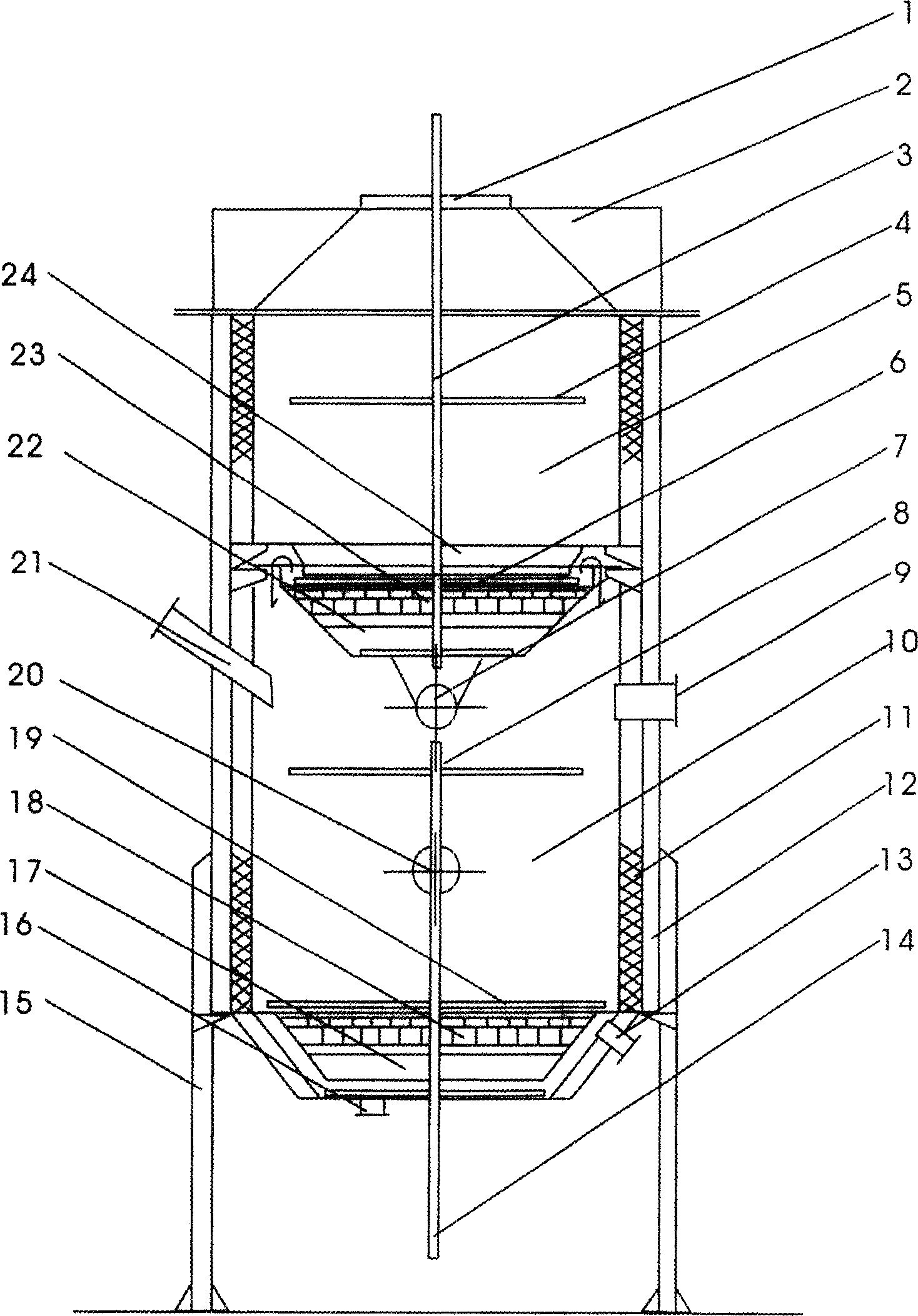 Method for producing biomass carbonized gas and back fire-biomass carbonated gas generating stove