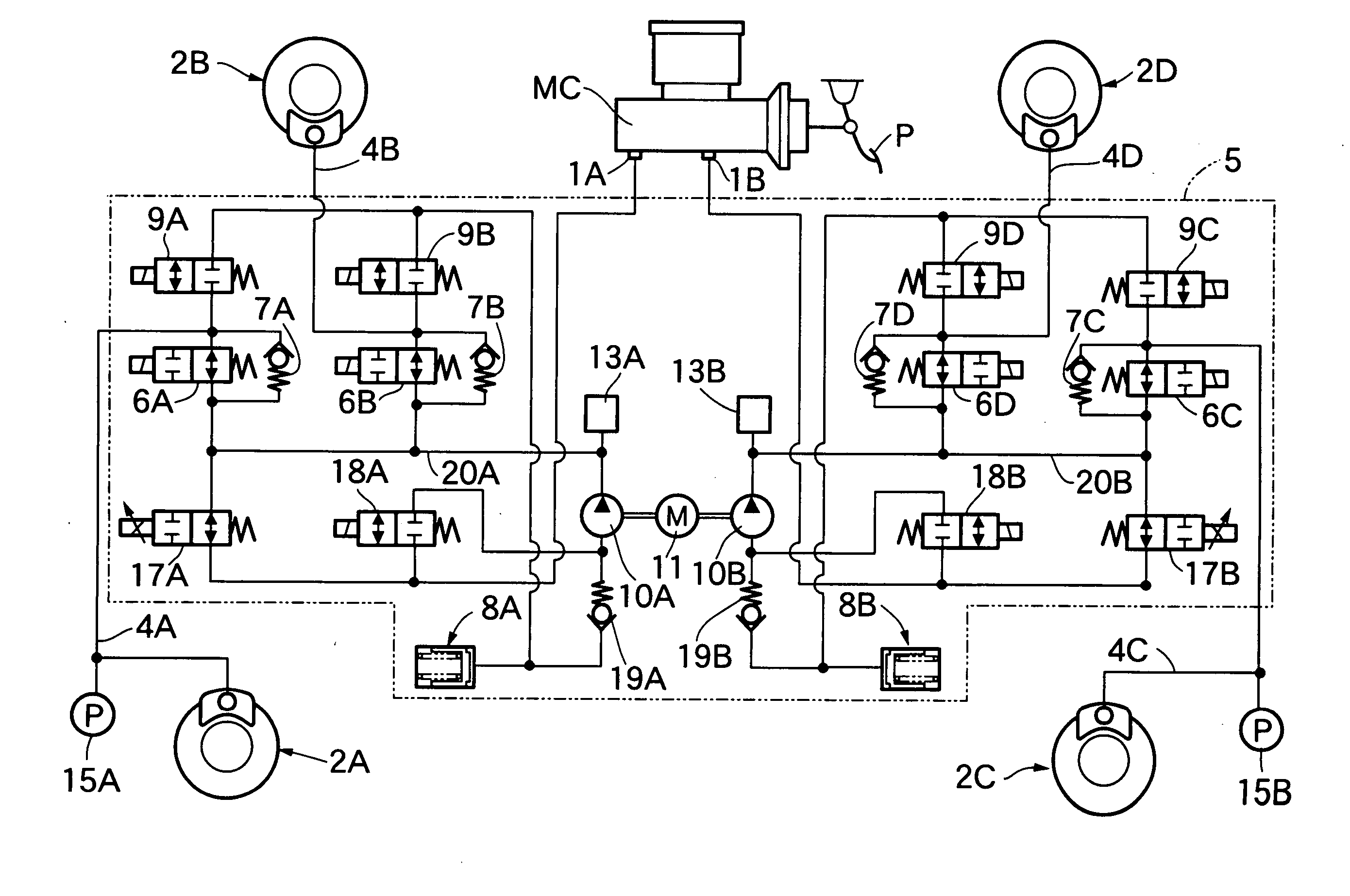 Brake system for vehicle