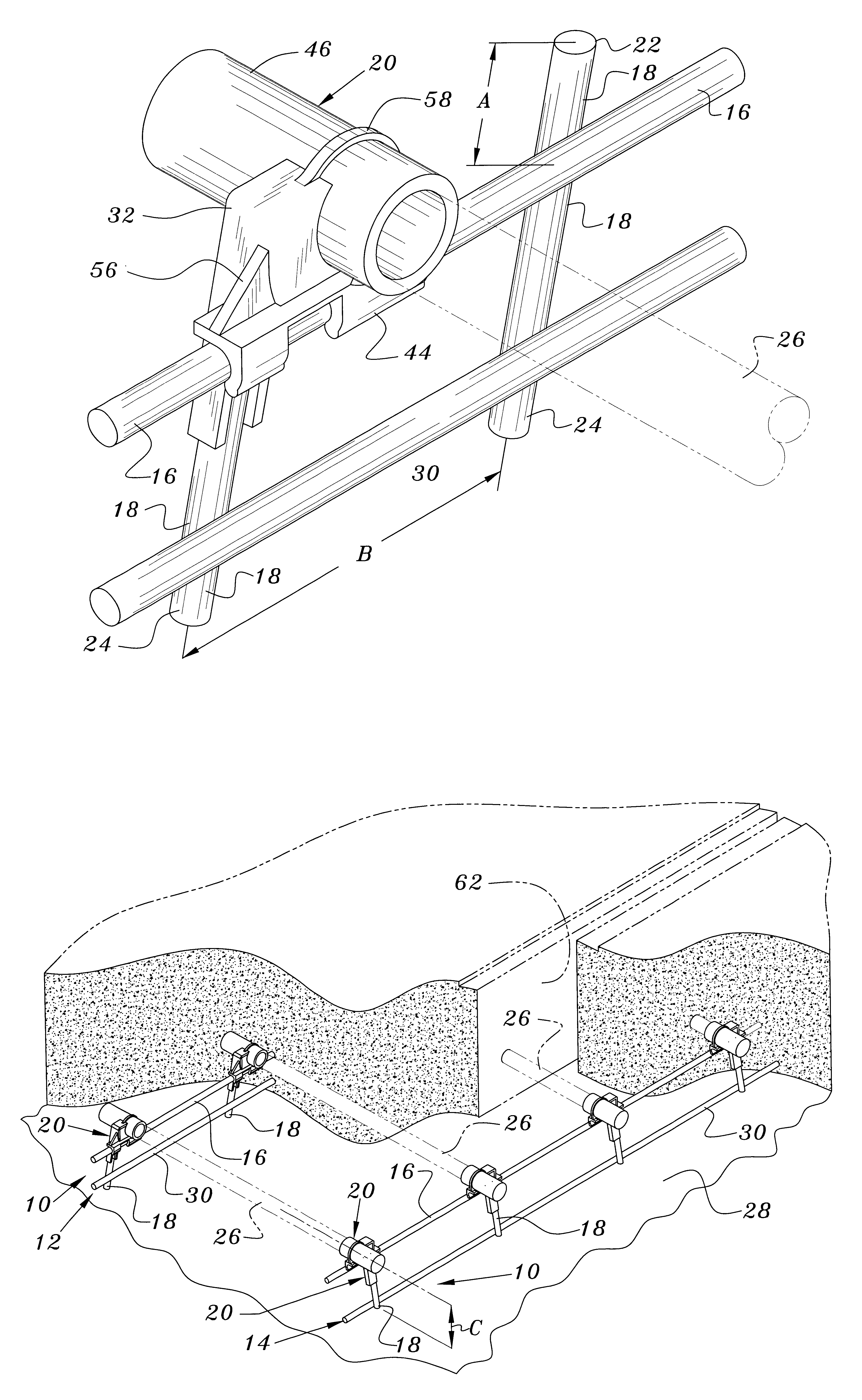 Load transfer dowel support