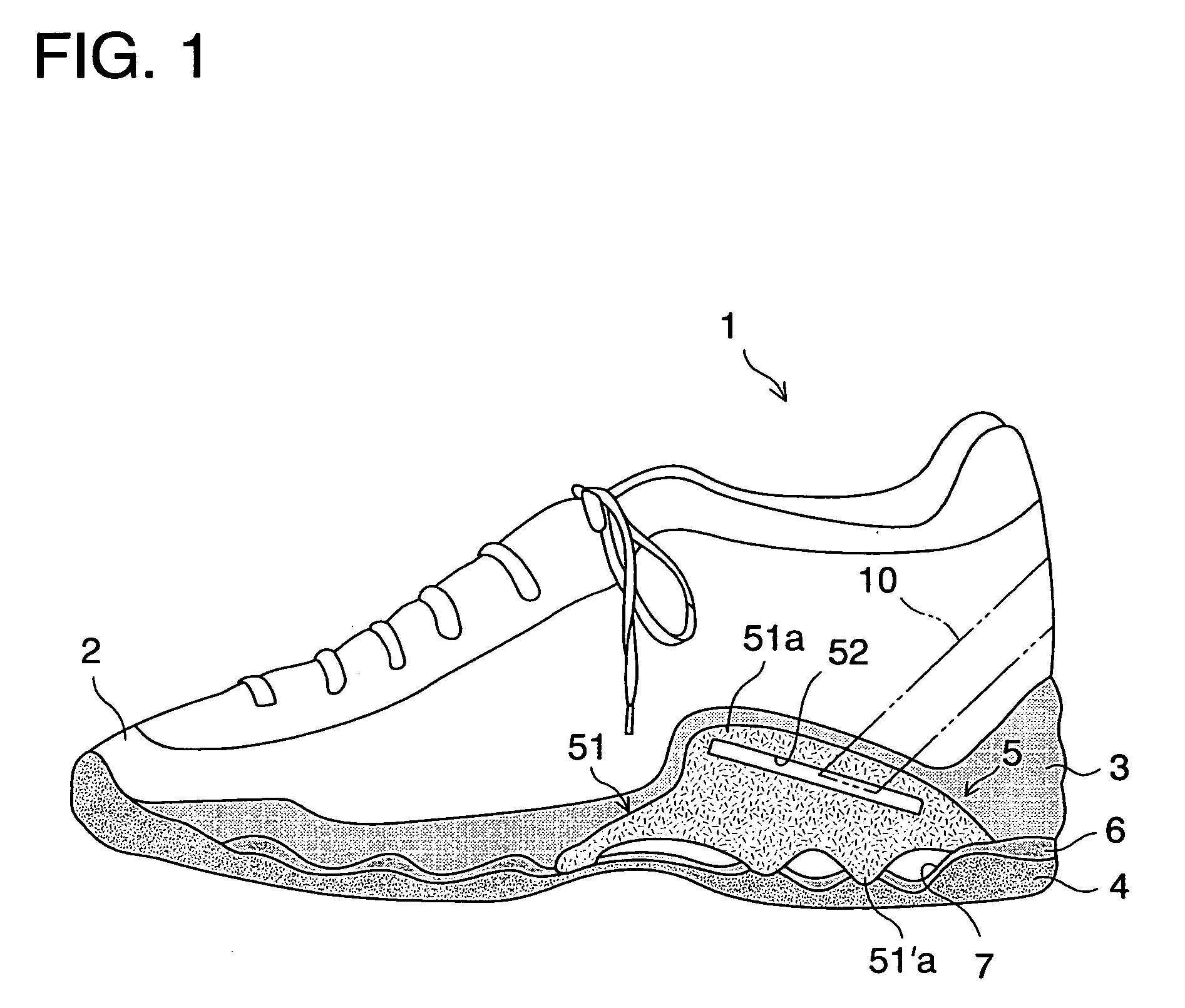 Midsole structure for an athletic shoe