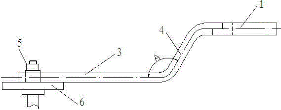 Splitting-pin clamp for live replacement of double-string antifouling porcelain insulator at earth potential