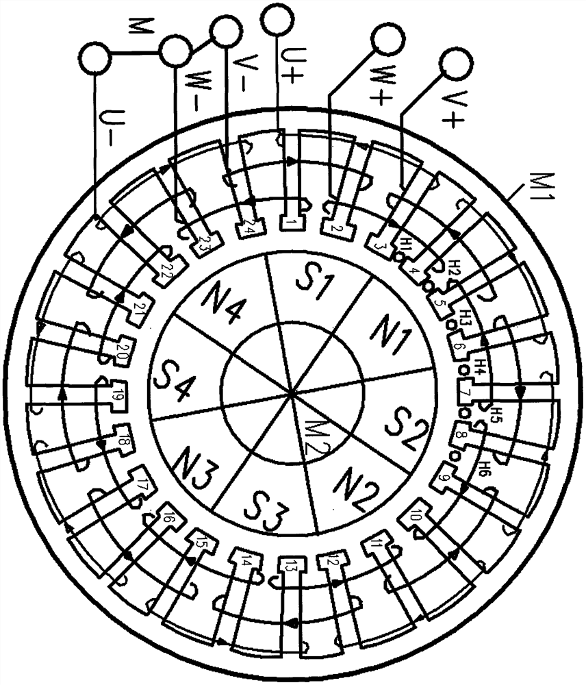 Precise drive brushless motor and driver circuit