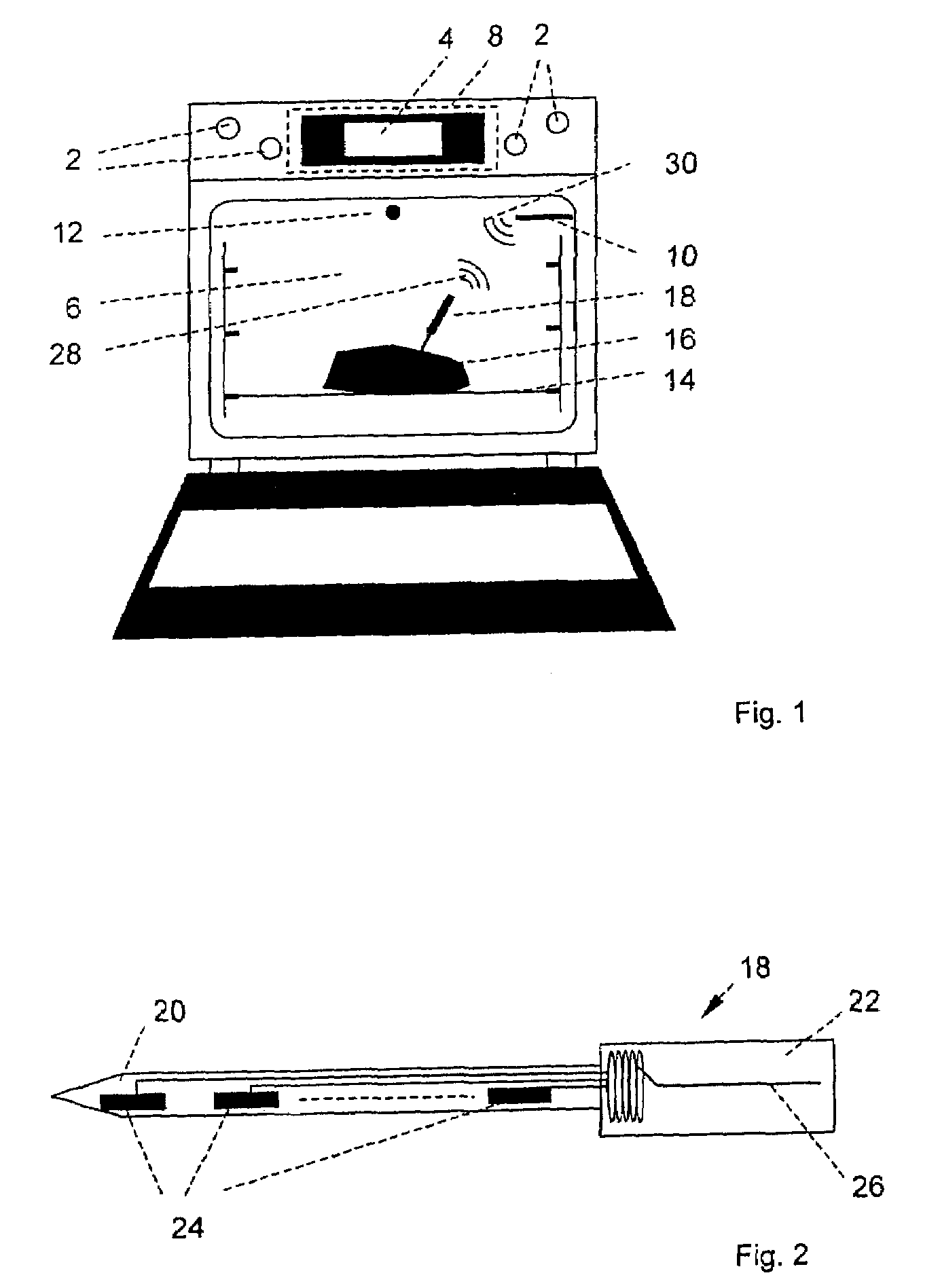 Method for temperature measurement in a household appliance