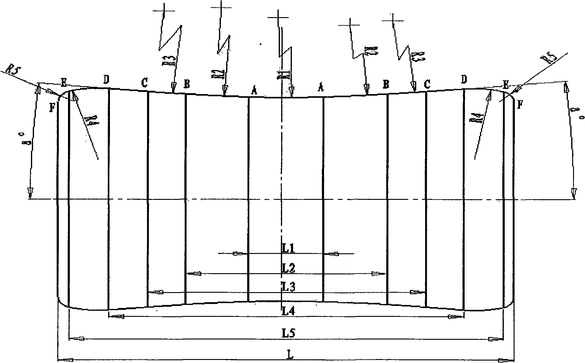 Pipe rod bar with major diameter double-roller unbender concave roller curve