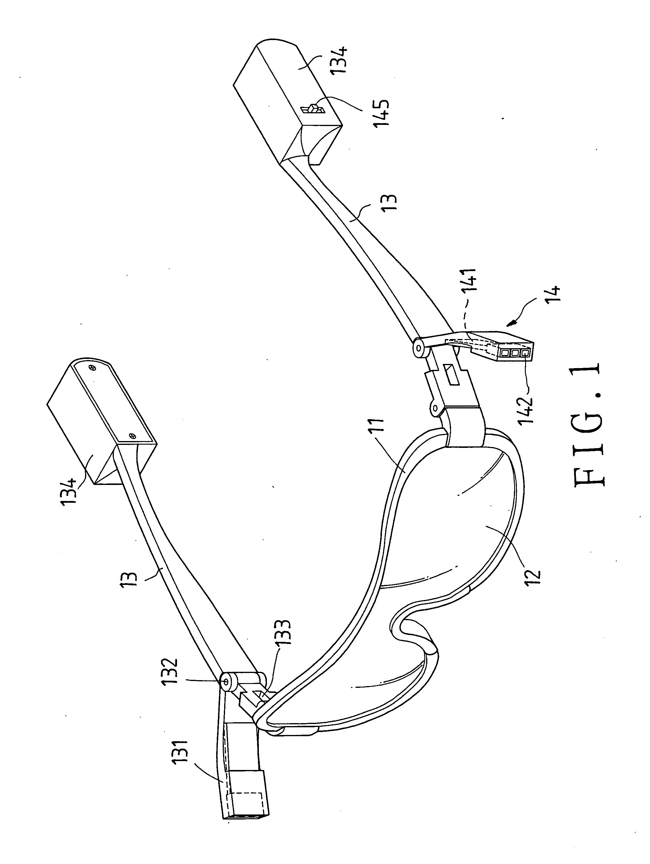 Illuminating device of eyeglasses