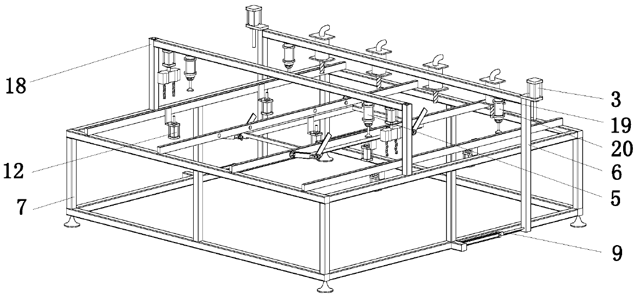 Automatic wood bed frame machining equipment