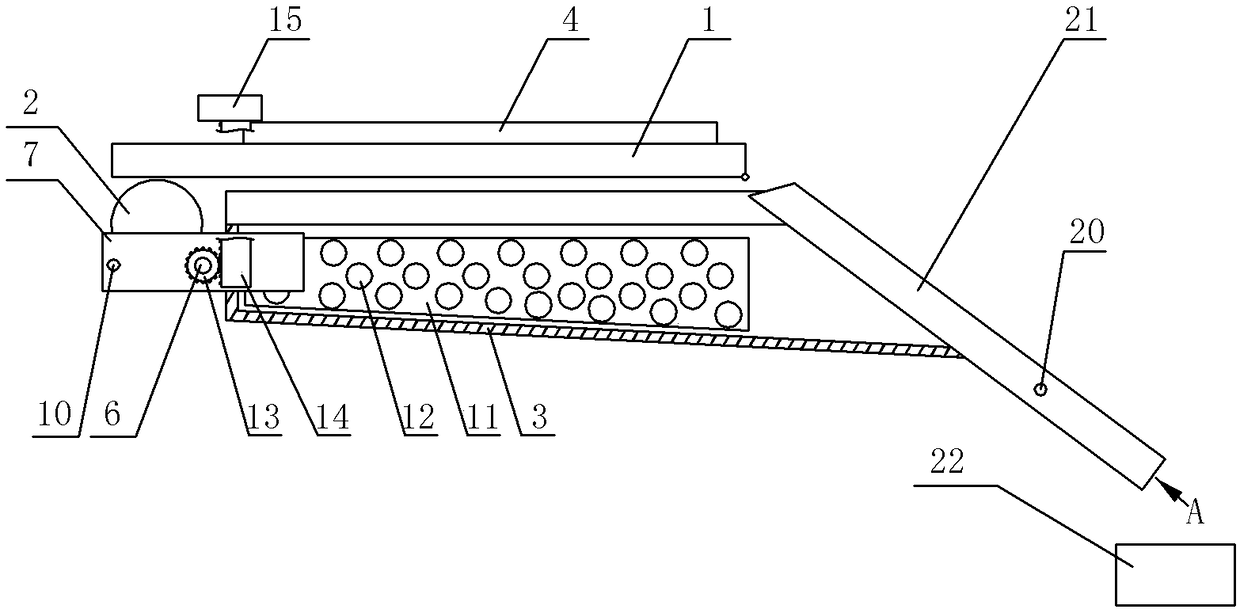 Blue glass crushing device