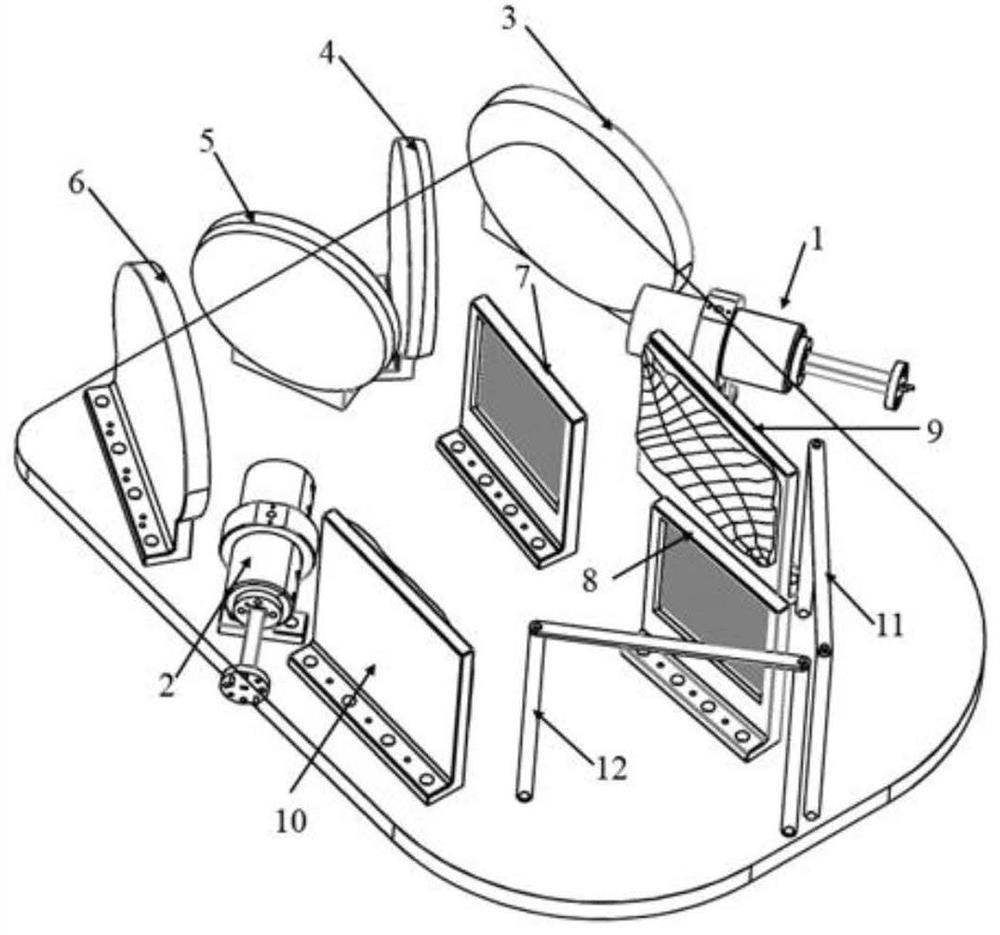 A quasi-optical dual-frequency synthesizer with high power capacity based on the principle of optical interference