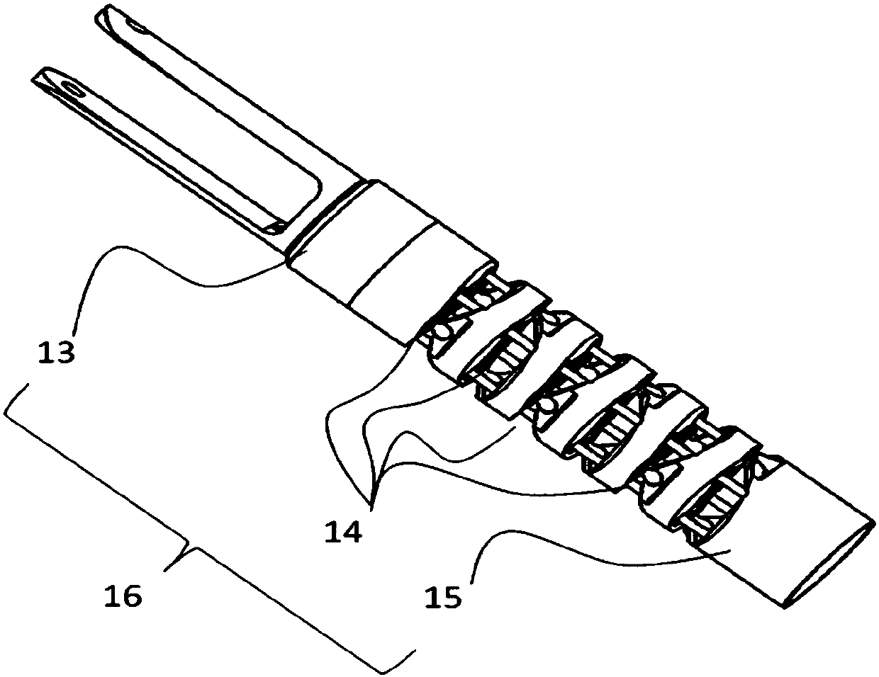 Snakelike surgical instrument